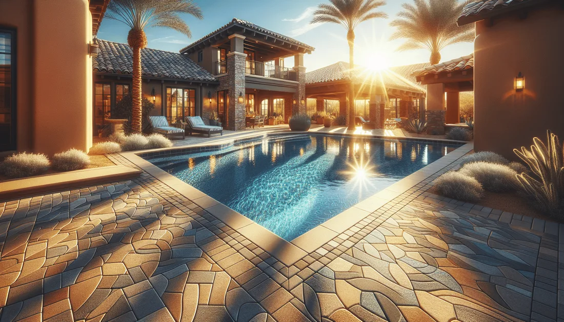 Reference image accompanying A Comprehensive Guide to Choosing Pool Deck Pavers