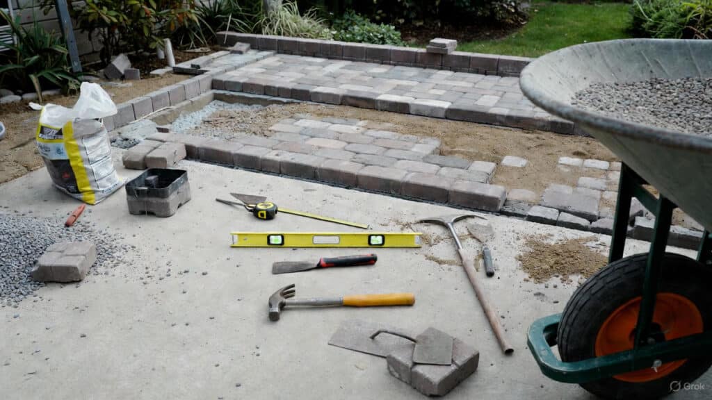 DIY – How to Lay Pavers (Step-by-Step Guide) 8 Step 7 Install Paver Edging